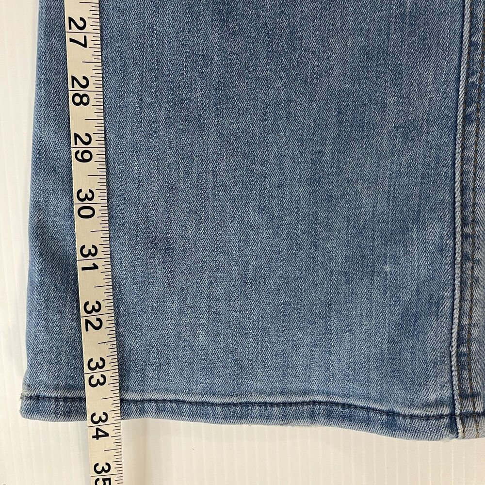 7 For All Mankind Womens Light Wash A Pocket Flare Leg Trouser Jeans Denim Sz 28 - Picture 7 of 10